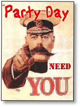Party Day needs You