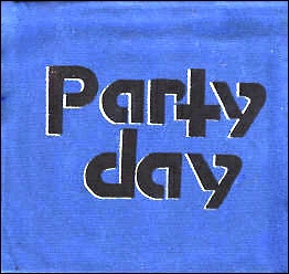 Party Day - 'Row the Boat Ashore' single - blue cover