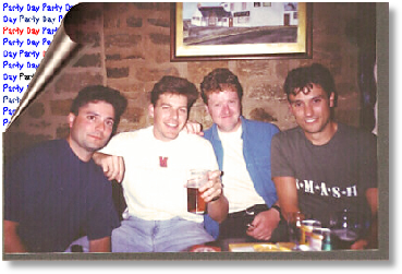 Party Day - enjoying ale with Marc Berger
